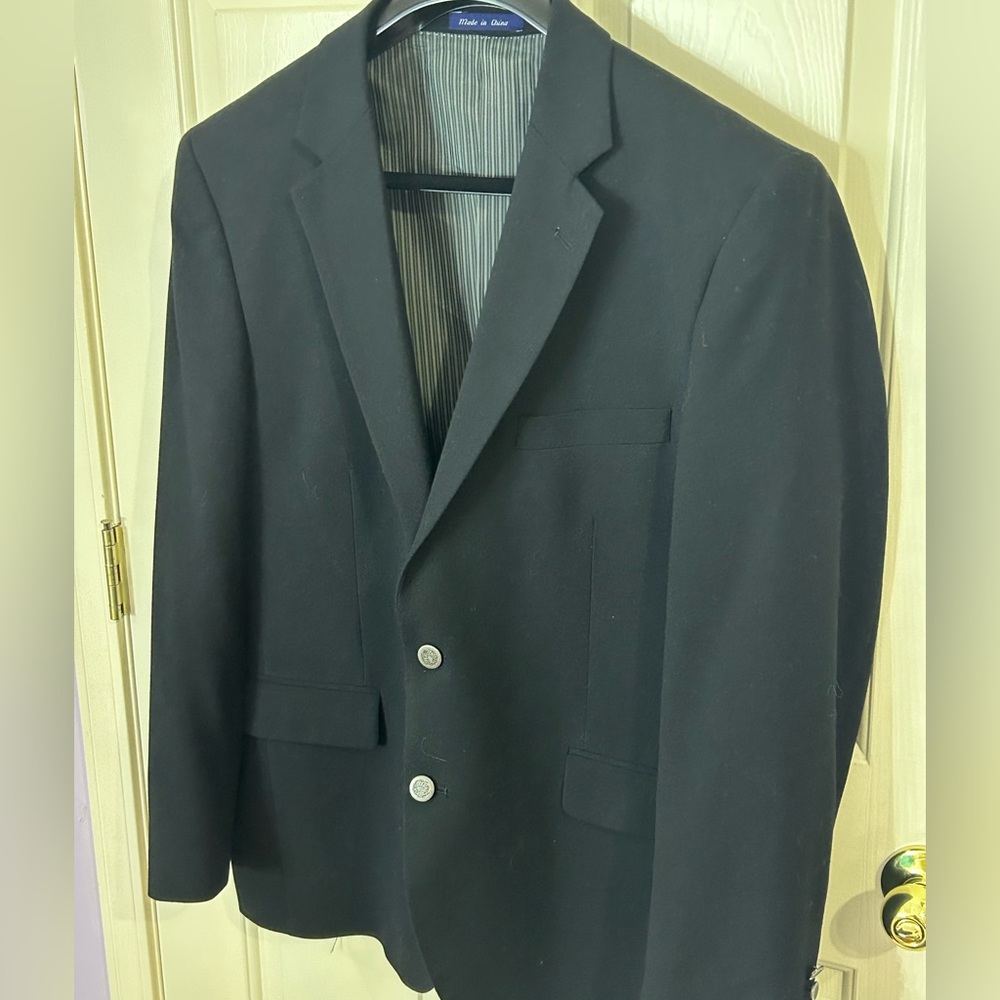 Alan Flusser 42R Poly Viscose Blend 2 Button Sport Coat Blazer - Picture 4 of 12